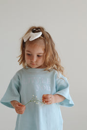 SORA OVERSIZED TEE - Pastel Blue