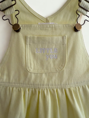 CHLOE OVERALL DRESS - LEMON