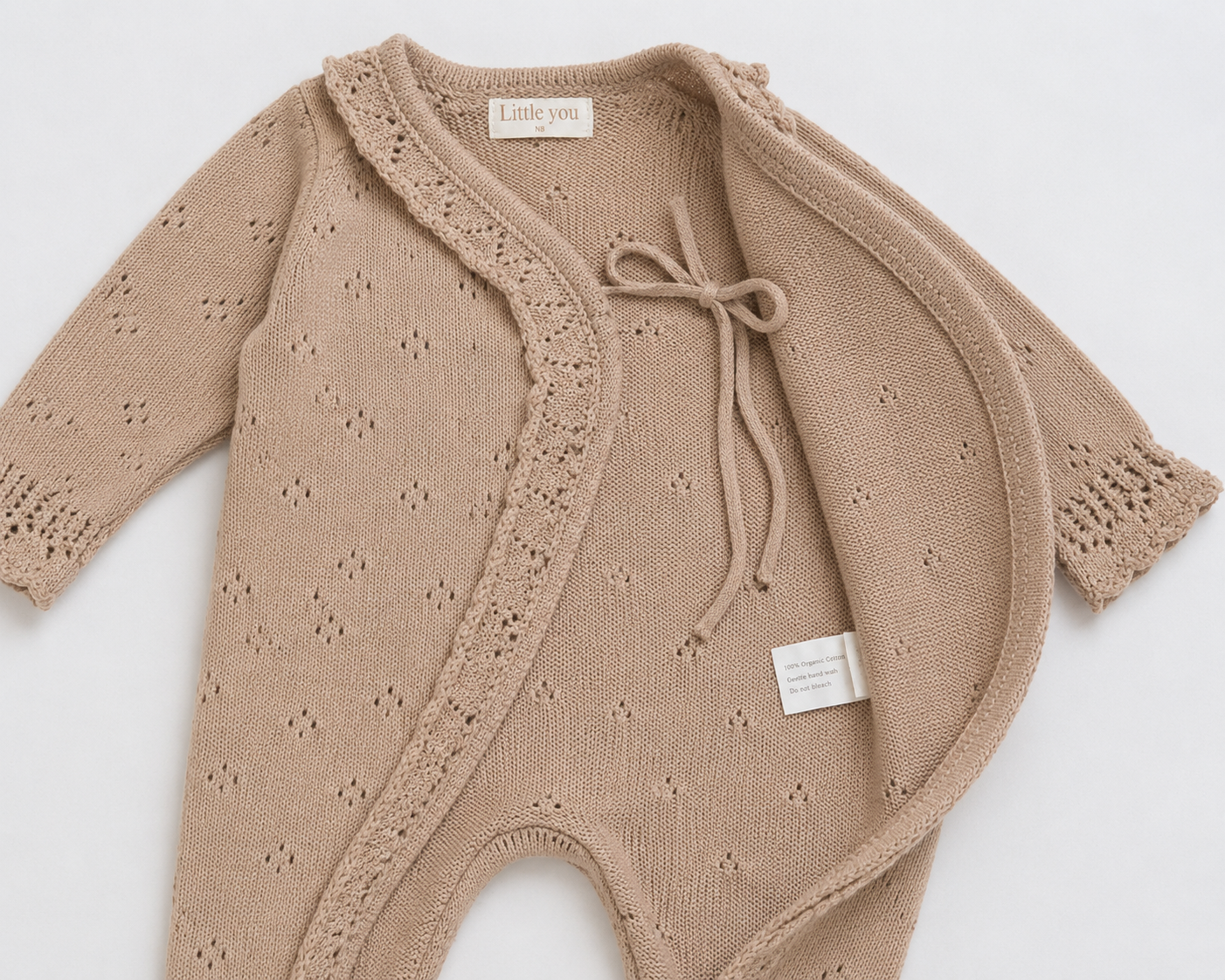 Heirloom Organic Knit Wrap Romper