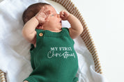 My First Christmas Knit Romper