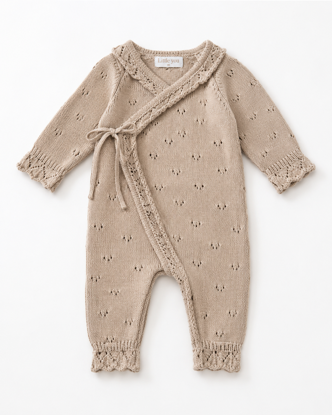 Heirloom Organic Knit Wrap Romper