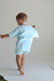 SORA OVERSIZED TEE - Pastel Blue