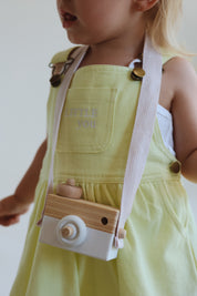 CHLOE OVERALL DRESS - LEMON