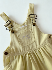 CHLOE OVERALL DRESS - LEMON
