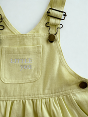 CHLOE OVERALL DRESS - LEMON